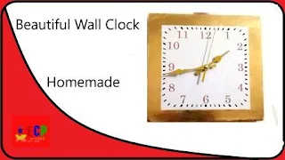 how to make beautiful wall clock using household item