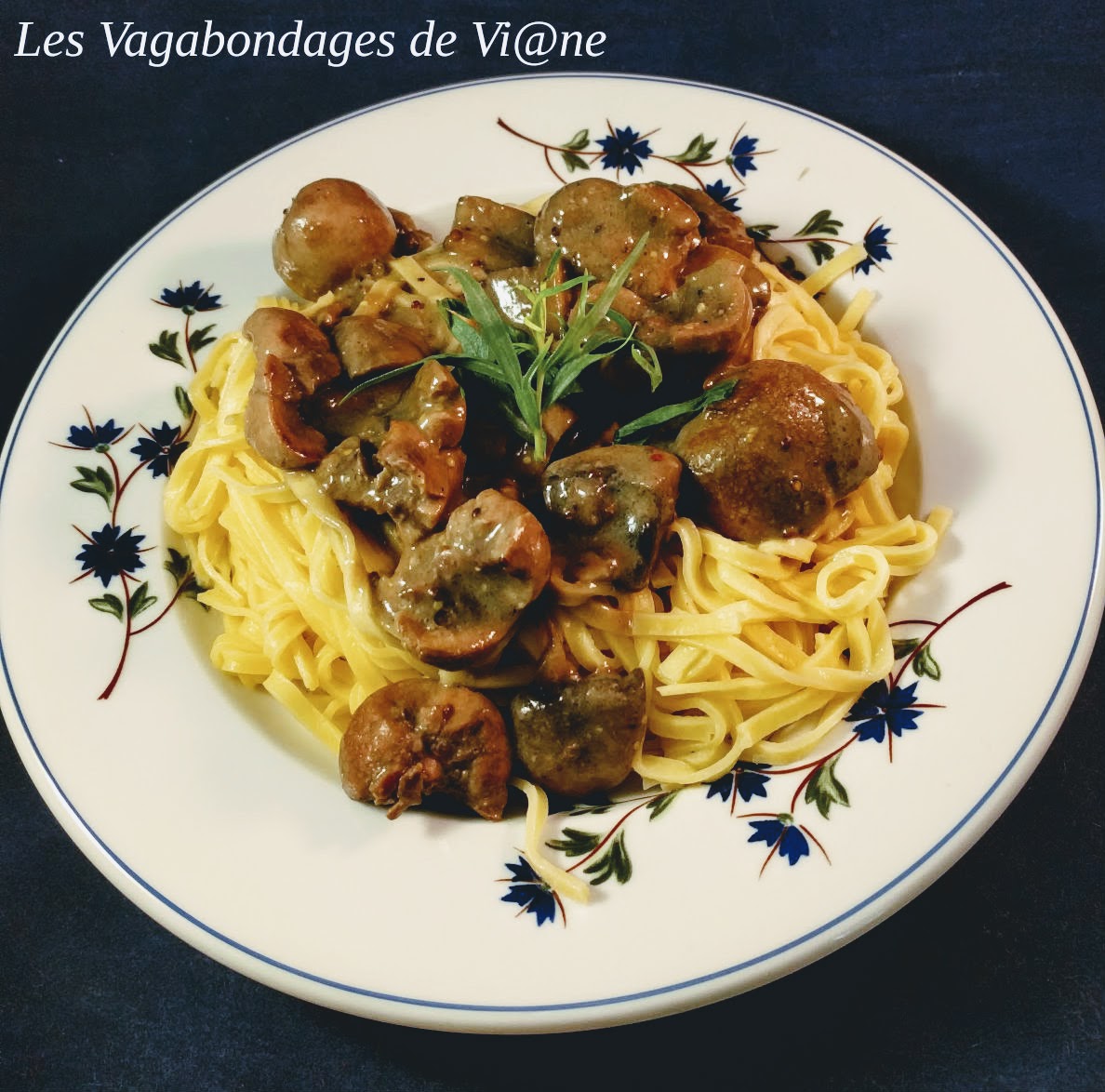 Les Vagabondages De Vi Ne Rognon De Veau Aux Champignons Sauce