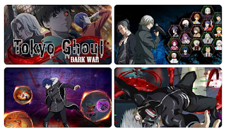 Screenshots of the Tokyo Ghoul Dark war for Android tablet, phone.