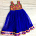 Mirror Work Frock in Blue