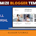 How to customize blogger template? Changing template links with our