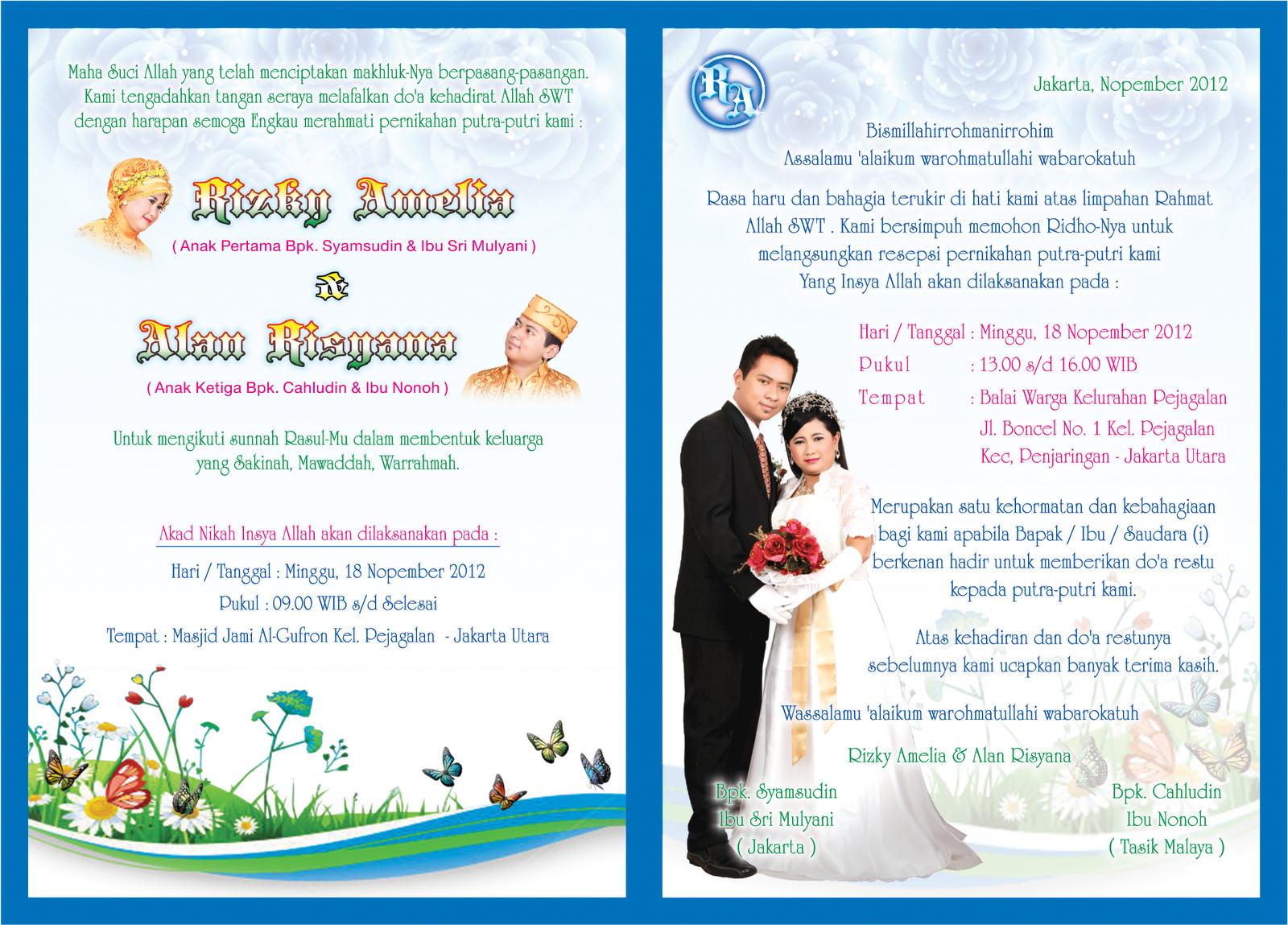 10 Contoh  Desain  Kartu Undangan  Pernikahan  AZKA INVITATION