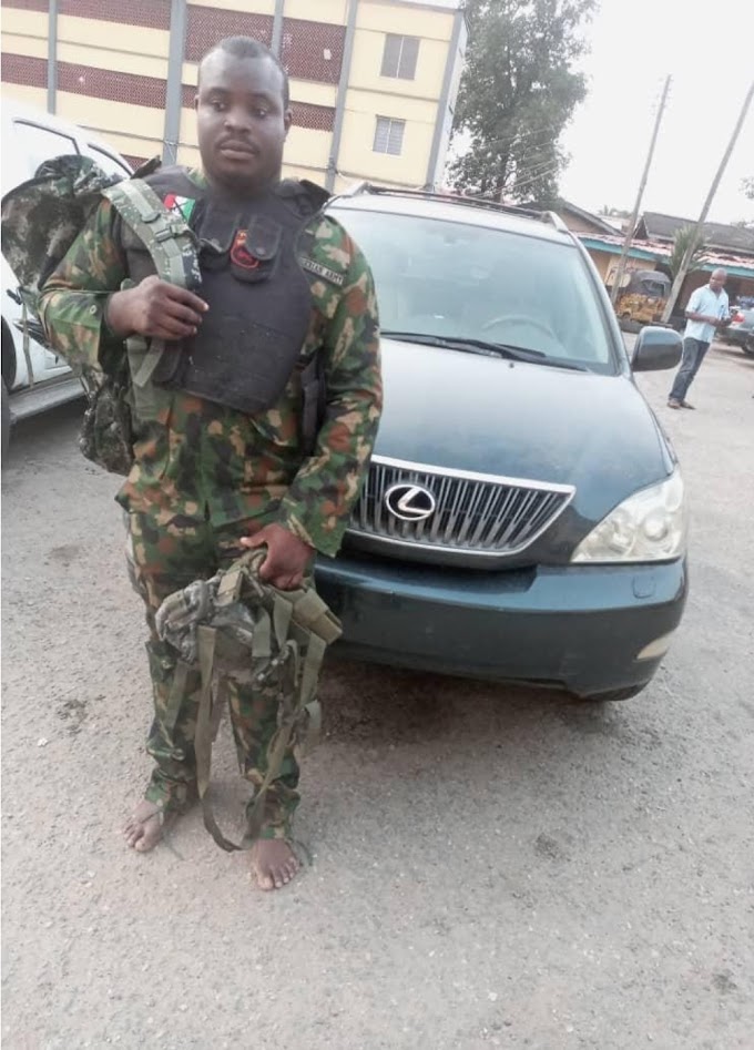 Fake soldier who poses as modeling agent and rob people of their valuables arrested in Lagos 