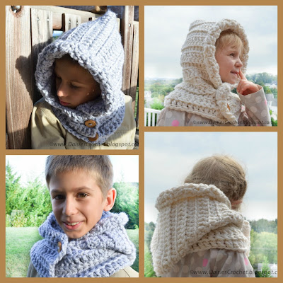 unisex crochet hood pattern