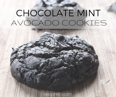 This one-bowl cookie includes healthy fats from avocado and has a great chocolate peppermint flavor. | suzyandco.com