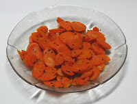 Basil carrots with melting butter