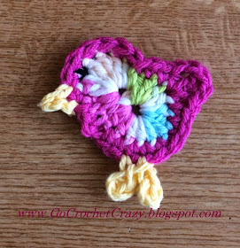 Crochet Bird Pattern by Go Crochet Crazy, free pattern available on blog.