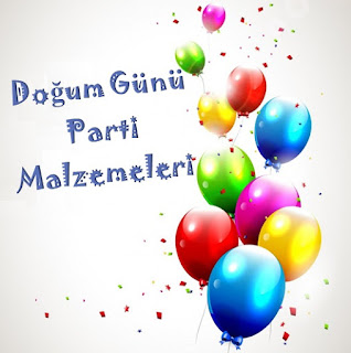 doğum günü için parti malzemeleri