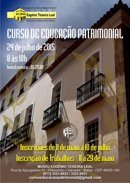 Curso de Educação Patrimonial: o bem cultural como ferramenta para educação e cidadania