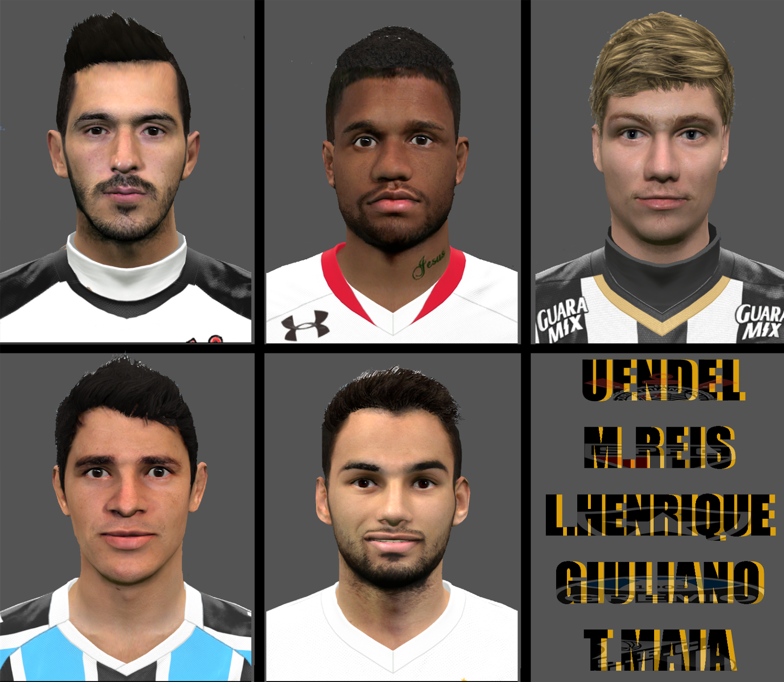 PES 2016 Facepack Brasileirão Vol.1 by Cleiton Silva