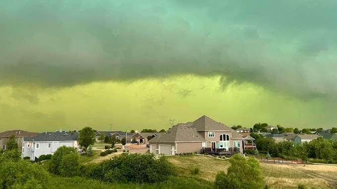 ¿.Que ocurrio.? Extraño fenomeno meteorológico sorprende a los habitantes de Dakota del sur. 