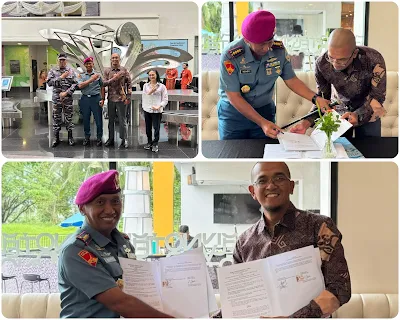 Dansatdik-4 Kodiklatal Tanda Tangani Perjanjian Kerja Sama Dengan GM Hotel Novotel Manado