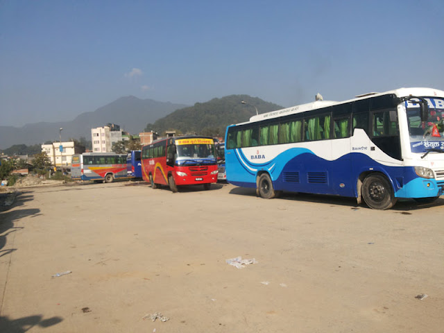 Kathmandu to Delhi Bus ticket counter