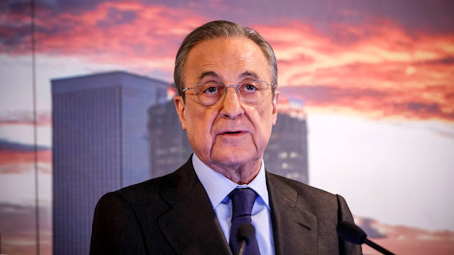 Real Madrid president Florentino Perez