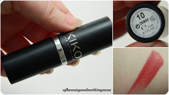 Kiko Lipstick Shade 10!