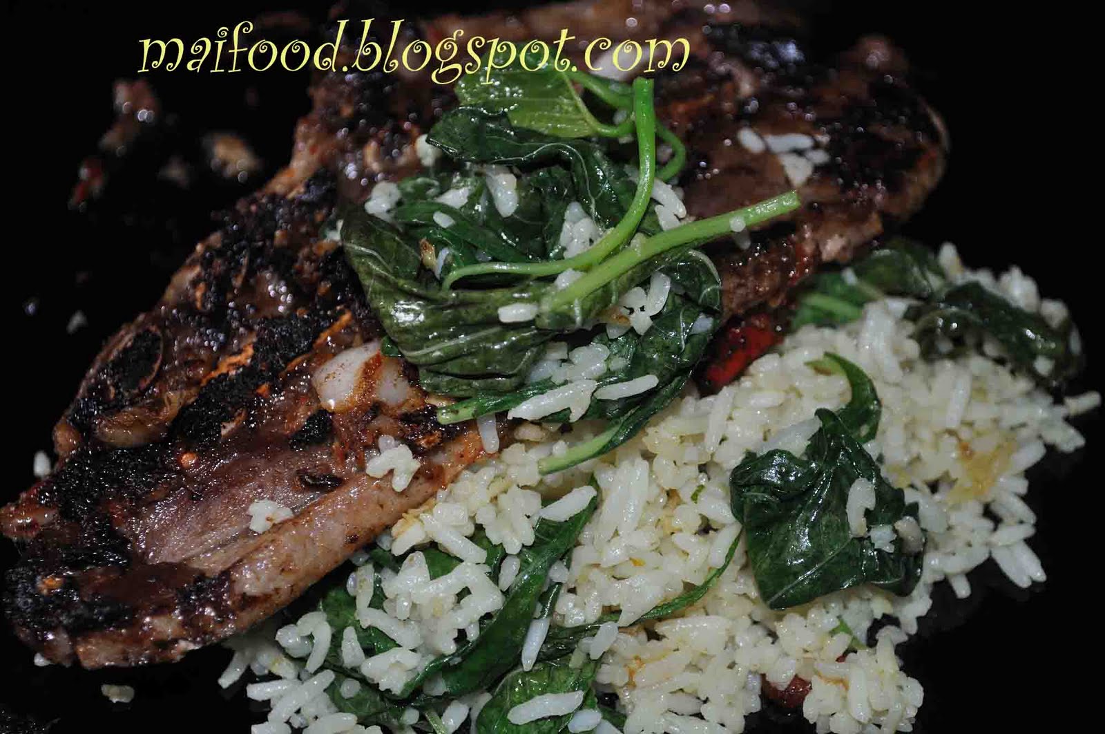 Maifood: lamb chop with nasi goreng mudah