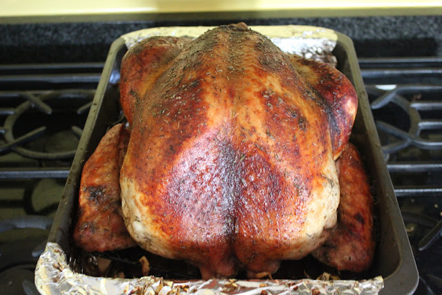 Cider-roasted turkey