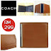 COACH Men's Heritage Web ID Coin Wallet (Saddle Brown) ~ SOLD OUT!