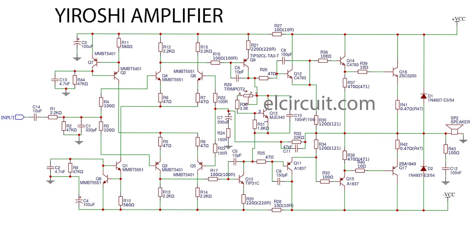  Yiroshi  Power  Amplifier  SMD Electronic Circuit 