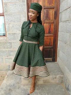 shweshwe dresses for makoti 2022