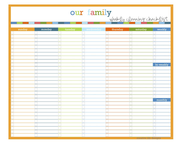 apartment hunting Kitchen Cleaning Schedule via 2.bp..com | 640 x 494