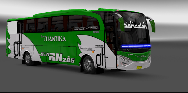 Skin livery New shantika bus ets2 indonesia
