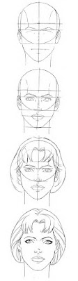 How to draw...: How to draw female head...