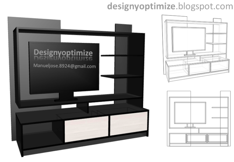 Dimensiones de TV y Monitores LCD DePeru  - imagenes de muebles para tv led