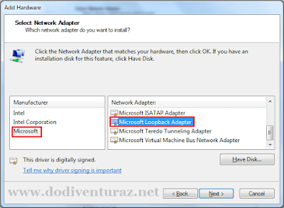 Tutorial Cara Install Loopback Adapter di Windows  Tutorial Cara Install Loopback Adapter di Windows 7