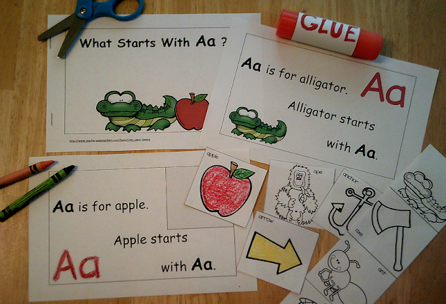 Alphabet Emergent Reader, Letter A, Letter of the Week, Letter of the Day