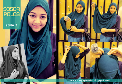 Tutorial Jilbab Sosor Polos by Pretty!nVeil-Sketches of Mind