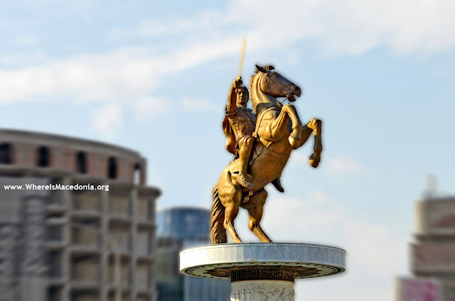 Alexander the Great monument in Skopje, Macedonia