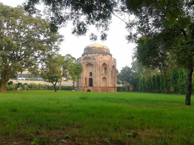 Maqbara Paik at Mukarba Chowk flyover near New Delhi