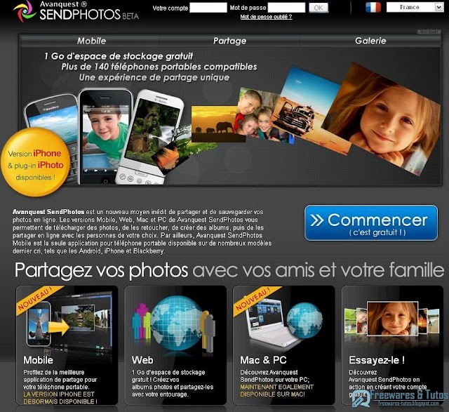 Avanquest SendPhotos : le partage de photos 3 en 1