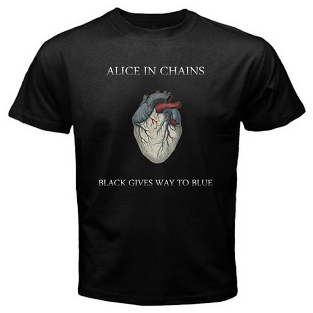 Alice in Chains Black Gives Way to Blue Black Men's T-SHIRT Tee Size S M L XL  