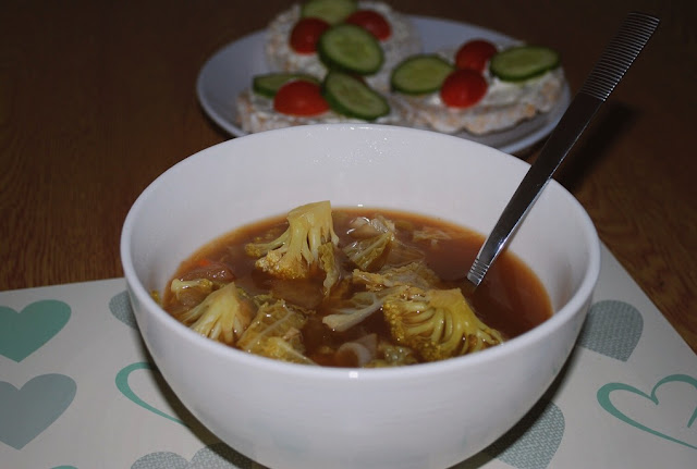 Chinese-style vegetable soup - low calorie, gluten free, vegan friendly