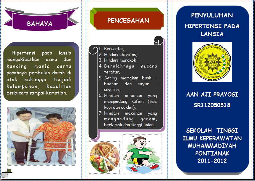 Anira Forever ♥: Contoh Leaflet Hipertensi Pada Lansia