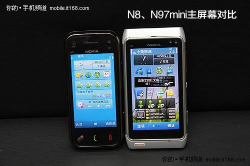 Comparaison Nokia N97 Mini vs