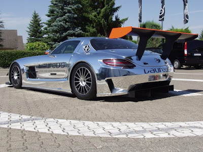 Chrome plated Mercedes SLS AMG