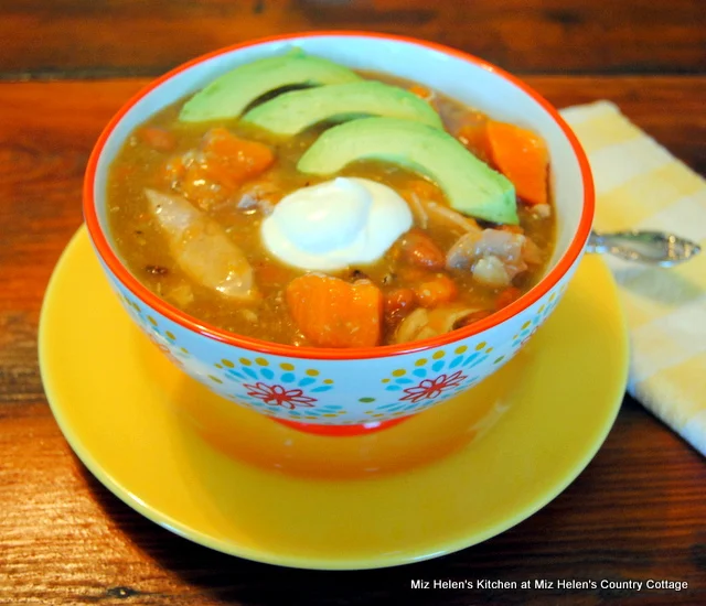 Slow Cooker Salsa Verde Chicken Chili at Miz Helen's Country Cottage