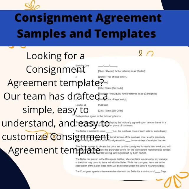 Consignment Agreement Terms And Conditions