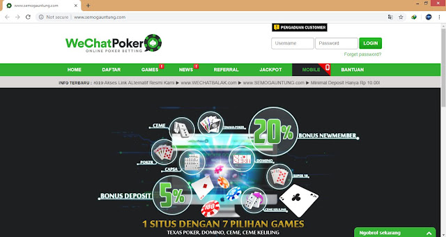 Situs Poker dan QQ Online Terpercaya IDN - WeChatPoker Agen Poker Uang Asli