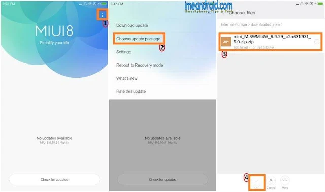 Cara update versi android Xiaomi