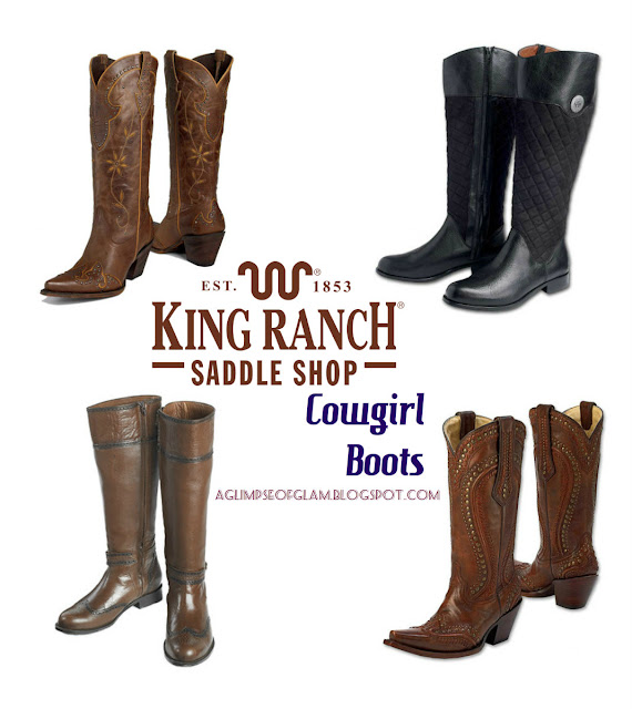 King Ranch Saddle Shop Cowgirl Boots - A Glimpse of Glam