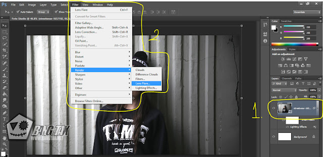 Cara Membuat Efek Lighting Seperti Foto Studio Di Photoshop