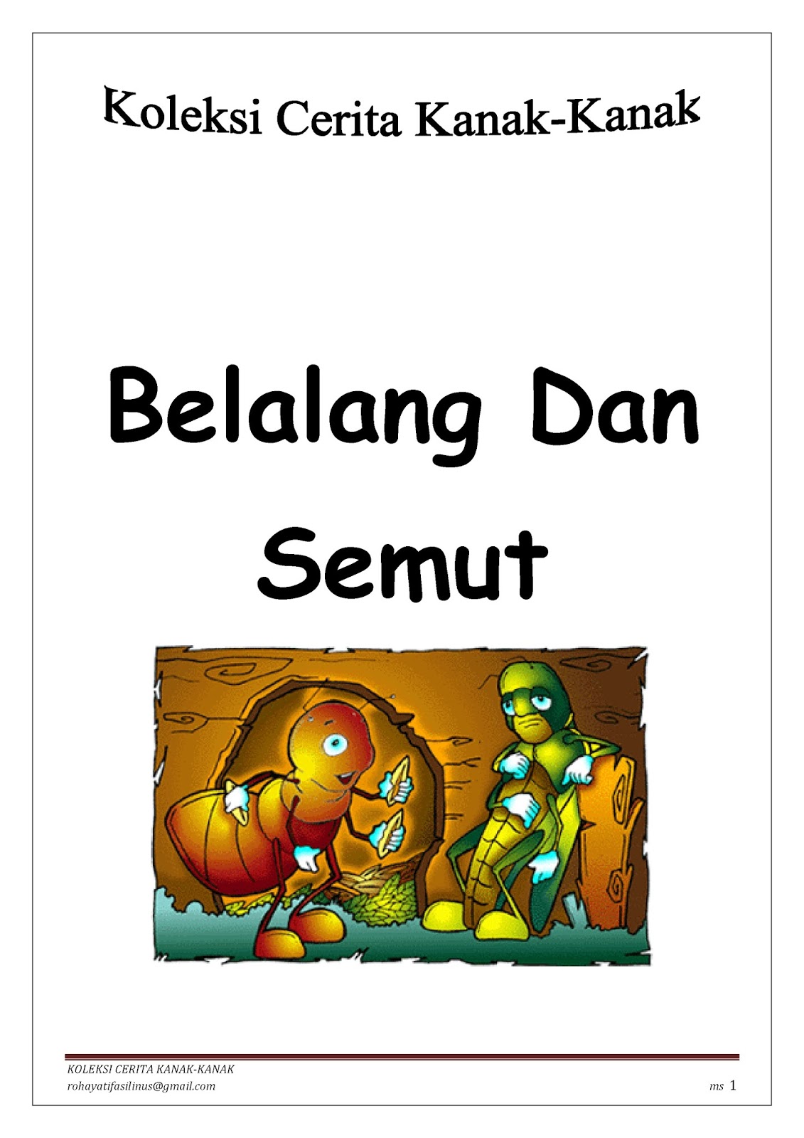 Buku Cerita Kanak Kanak  Bahasa Melayu Online