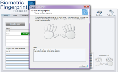 Biometric Fingerprint Reader 