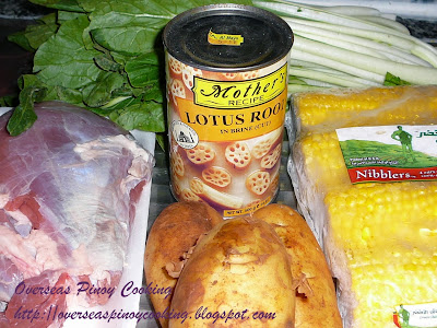 Nilagang Baka with Lotus Root - Cooking Procedure