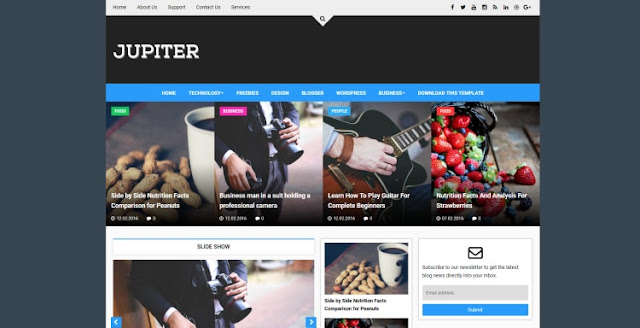 Jupiter Blogger template