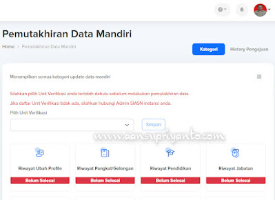 Pemutakhiran Data Mandiri ASN Kabupaten Sukoharjo